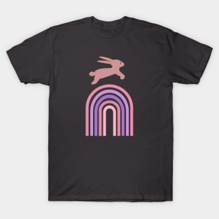 Bunny Over Rainbow T-Shirt